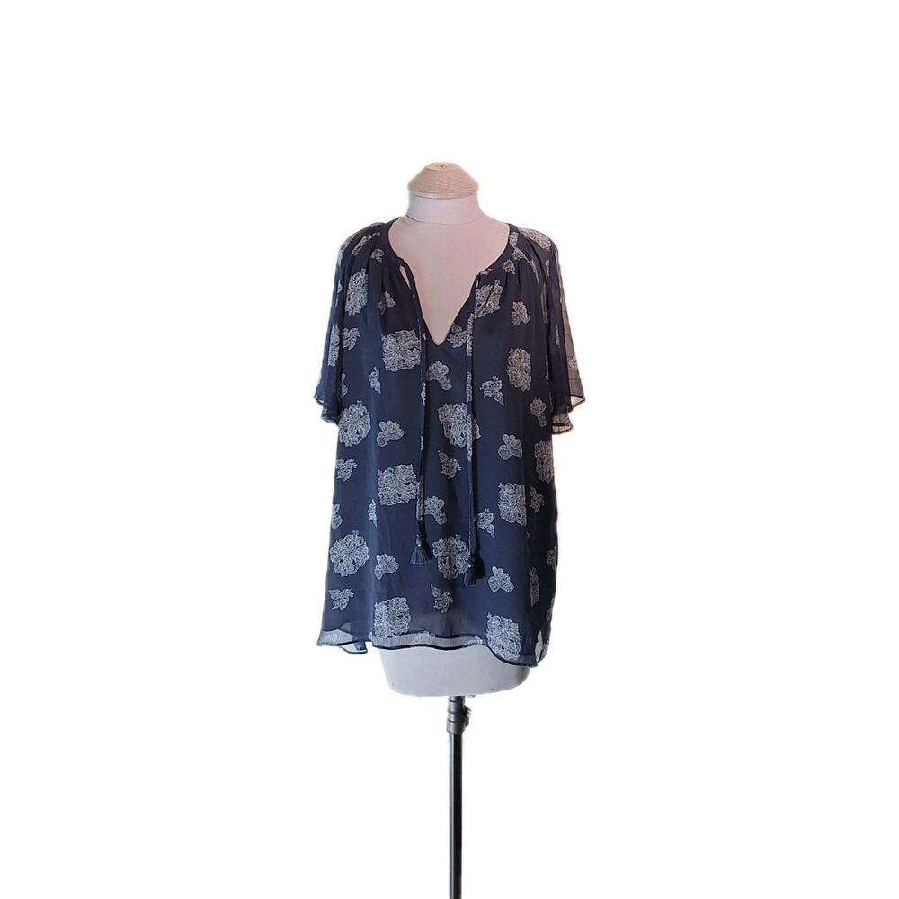 Lane Bryant Size 22/24 Short Sleeve Boho Blouse/top